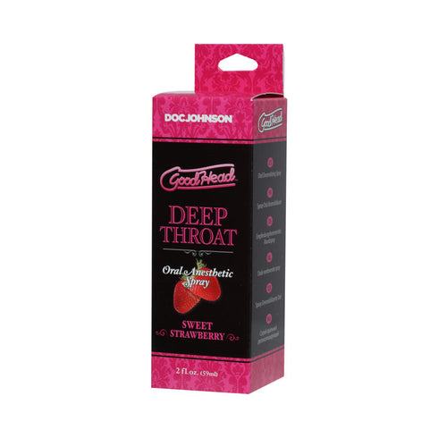 Spray para garganta profunda GoodHead sabor fresa dulce, 2 onzas líquidas